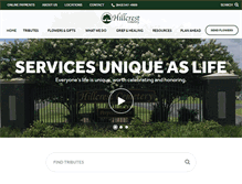 Tablet Screenshot of hillcrestcemetery.com